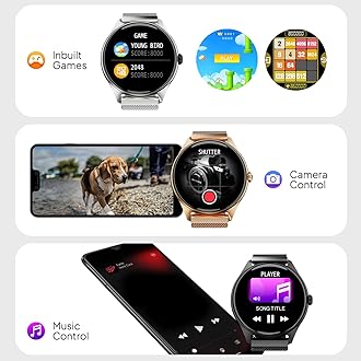 Fire-Boltt Phoenix Ultra Luxury Stainless Steel, Bluetooth Calling Smart Watch, AI Voice Assistant, Metal Body with 120+ Sports Modes, SpO2, Heart Rate Monitoring (Gold).
