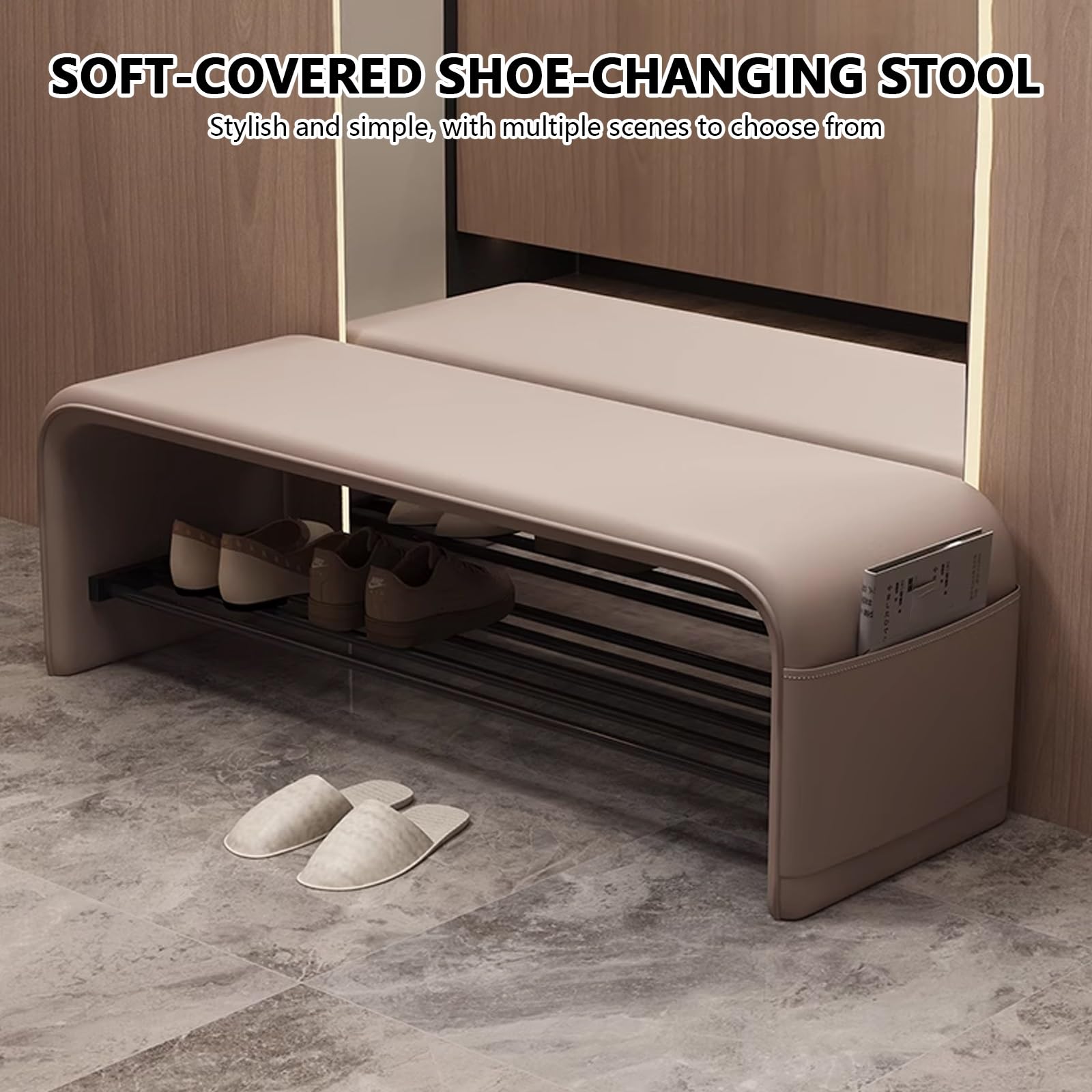 Schlafzimmer gepolstert schuhregal mit sitzbank, Eingangsbereich schuhbank mit sitzfläche, flur schuhbank regal, modern sitzbank mit schuhregal, Wohnzimmer schuhregal mit sitzfläche, platzsparendes.