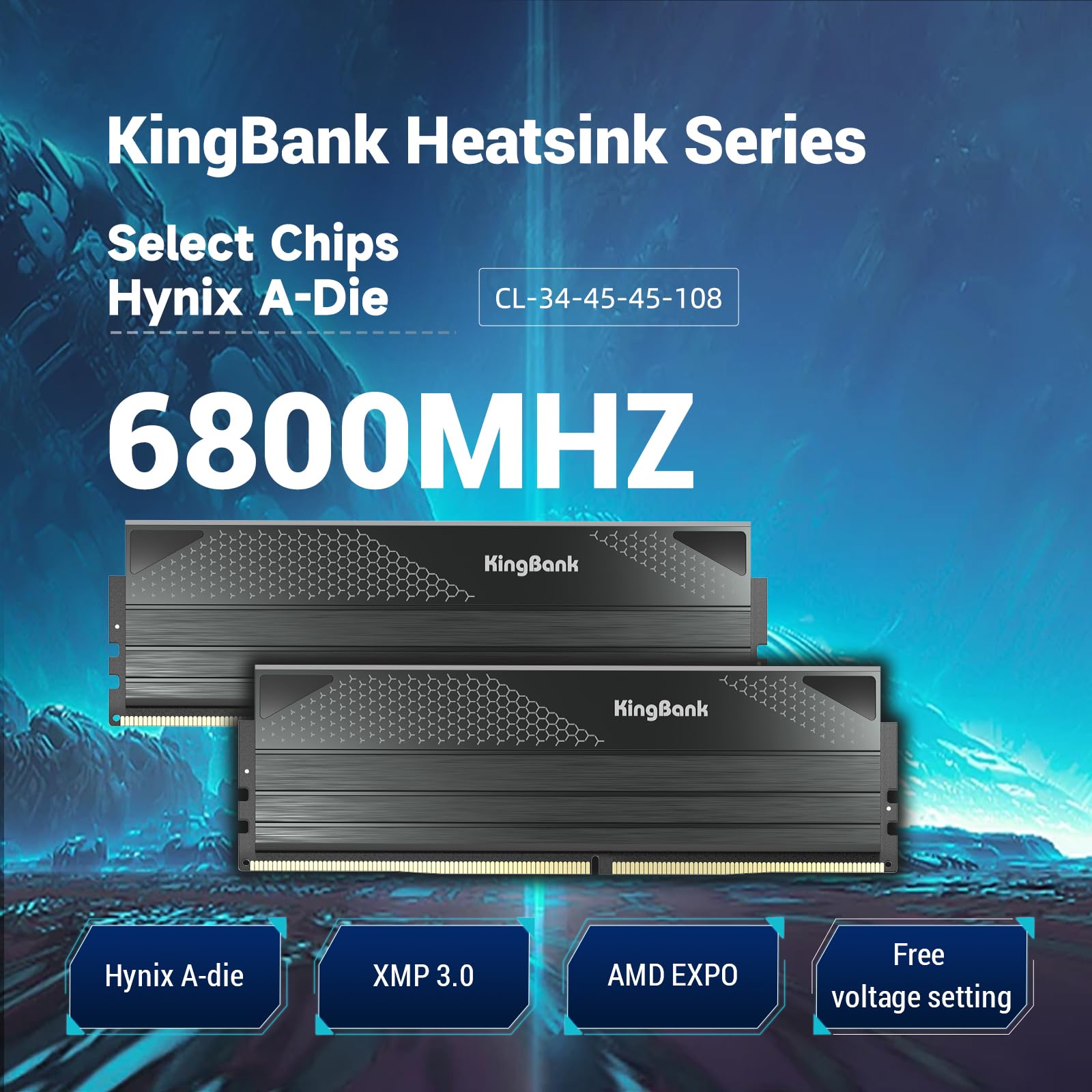 Amazon.co.jp: コンピューターメモリ Ram Hynix A-die KingBank DDR5