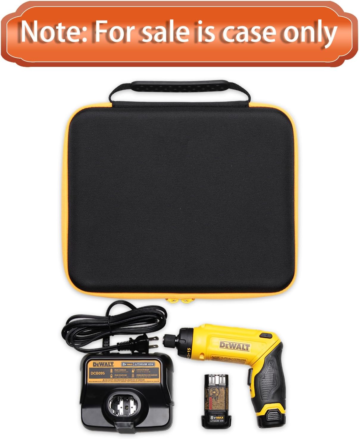 LTGEM Case Compatible with DEWALT DCF680N2 8V MAX Cordless Screwdriver, Batteries and Charger, Case Only - Image 5