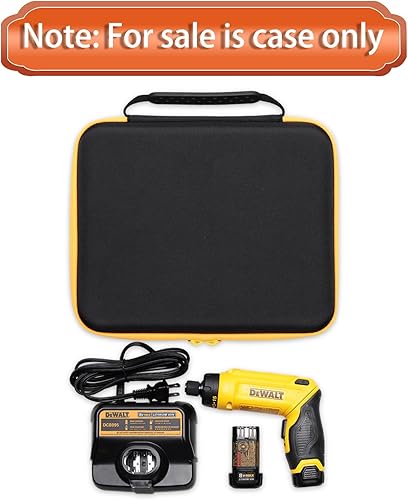 Miniatura 5 de LTGEM - Funda compatible con destornillador inalámbrico DEWALT DCF680N2 8V MAX, baterías y cargador, solo funda
