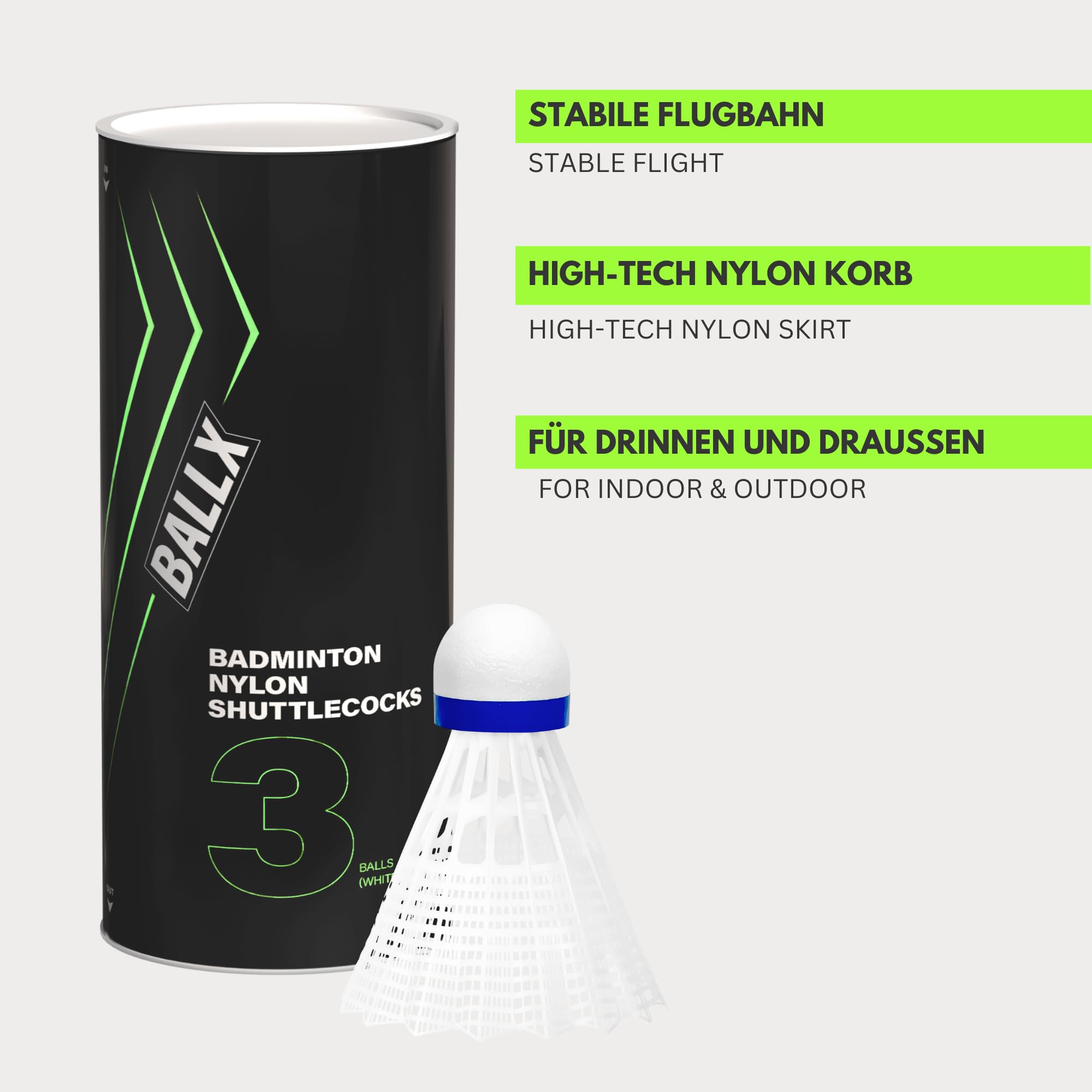Badminton 2er Set [INKL. FEDERBÄLLE & Tasche] - Freizeit Federballset - Schläger Set - Badmintonschläger & Federbälle für Erwachsene