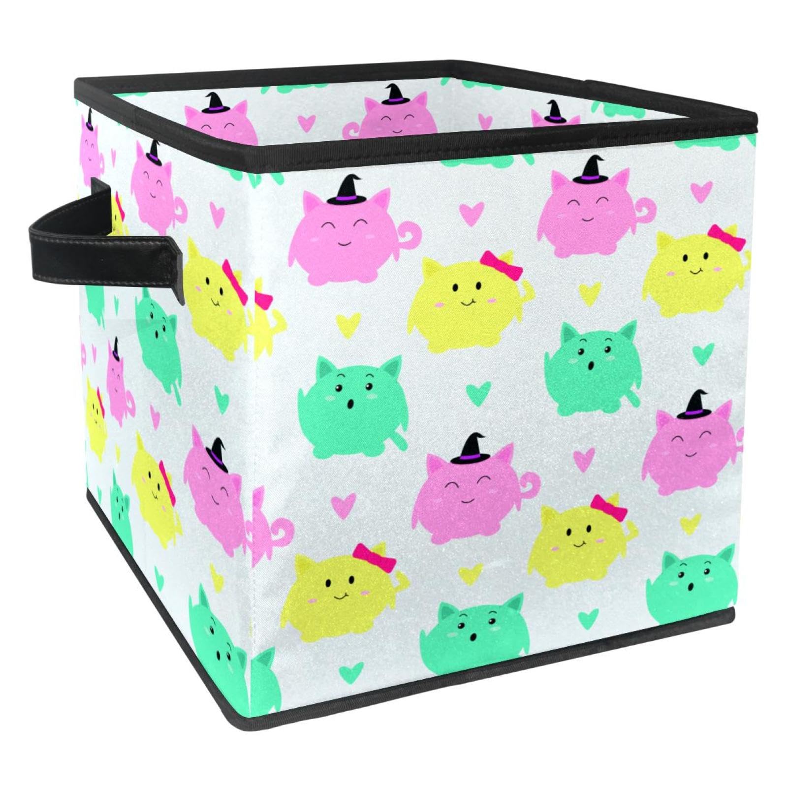 Boîte de rangement pliable cube tissu pour jouets vêtements livres et placard