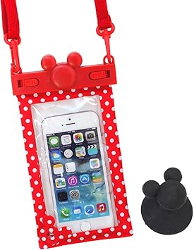 Amazon Co Jp ディズニー Iphone 防水ケース Ipx8 スマホ Iphone6s Iphone6 Iphone5s レッド 家電 カメラ