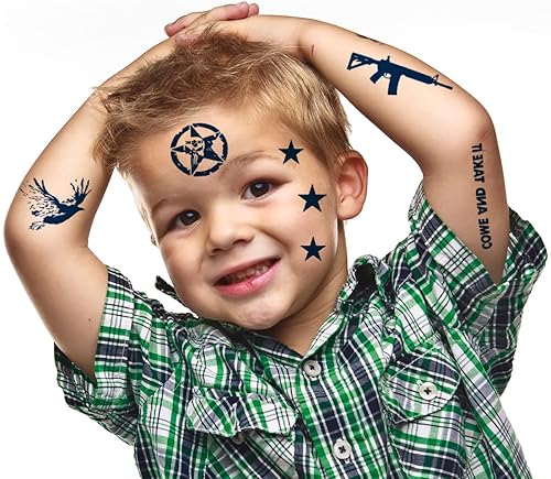 Miniatura 5 de Tatuajes pequeños temporales impermeables de larga duración, 100% tinta a base de plantas, tatuaje temporal para niños, lindo brazo de tatuaje,