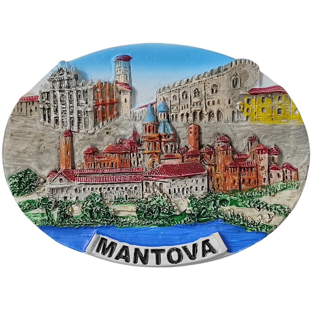 Set 5 Magnetini 3D Frigorifero Italia: Roma, Venezia, Firenze, Milano, Pisa - Souvenir Artigianali In Resina - Regalo Decorazione Casa