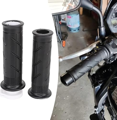 Miniatura 3 de Pissente Empuñadura de motocicleta, 2 piezas de goma antideslizante para motocicleta comodidad manillar mano agarre empuje agarre reemplazo para