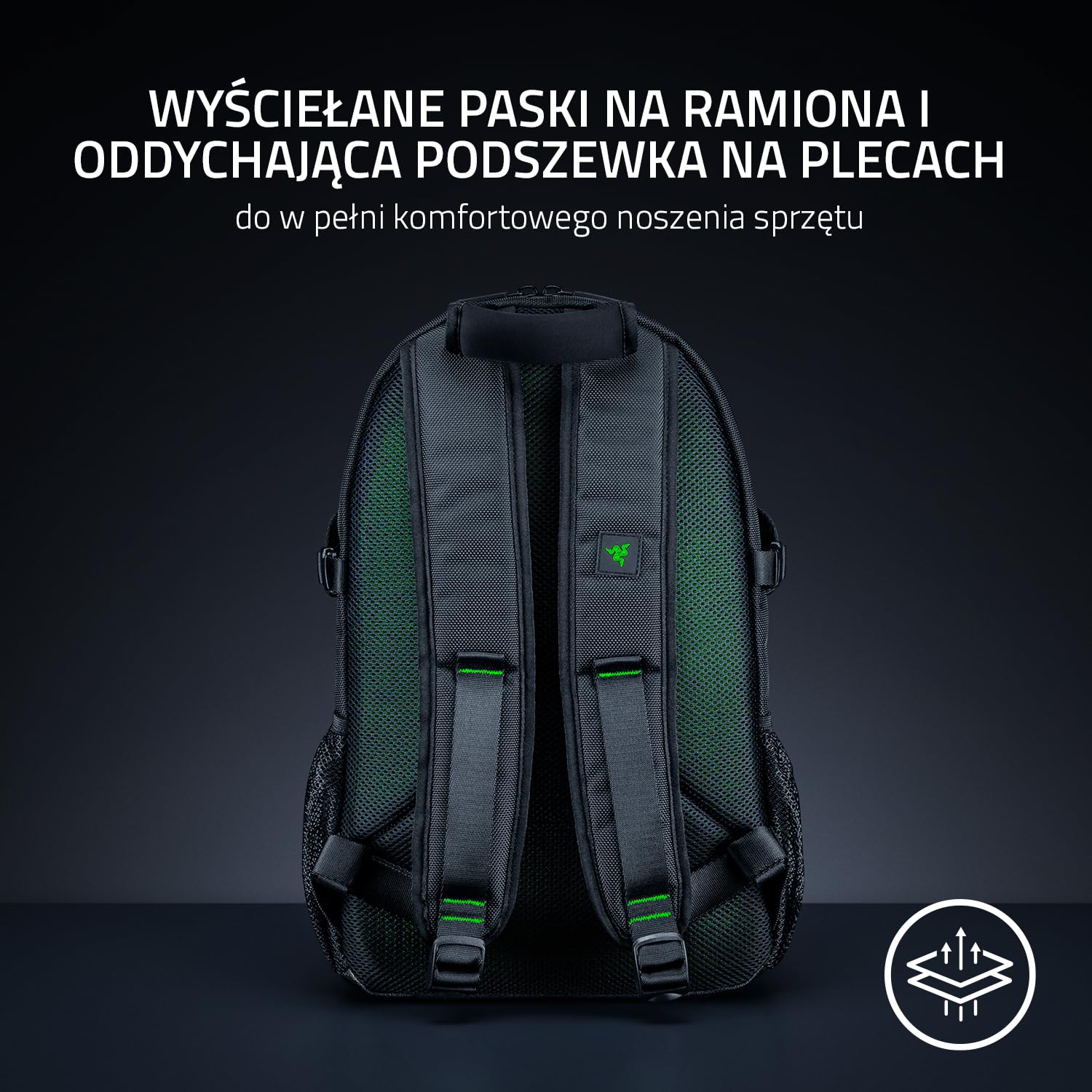 Razer Rogue V3 Backpack (13.3") Black Edition - Kompaktowy plecak podróżny (przegroda na laptopa do 13 cali, odporna na ścieranie, poliestrowa powłoka zewnętrzna) Czarny