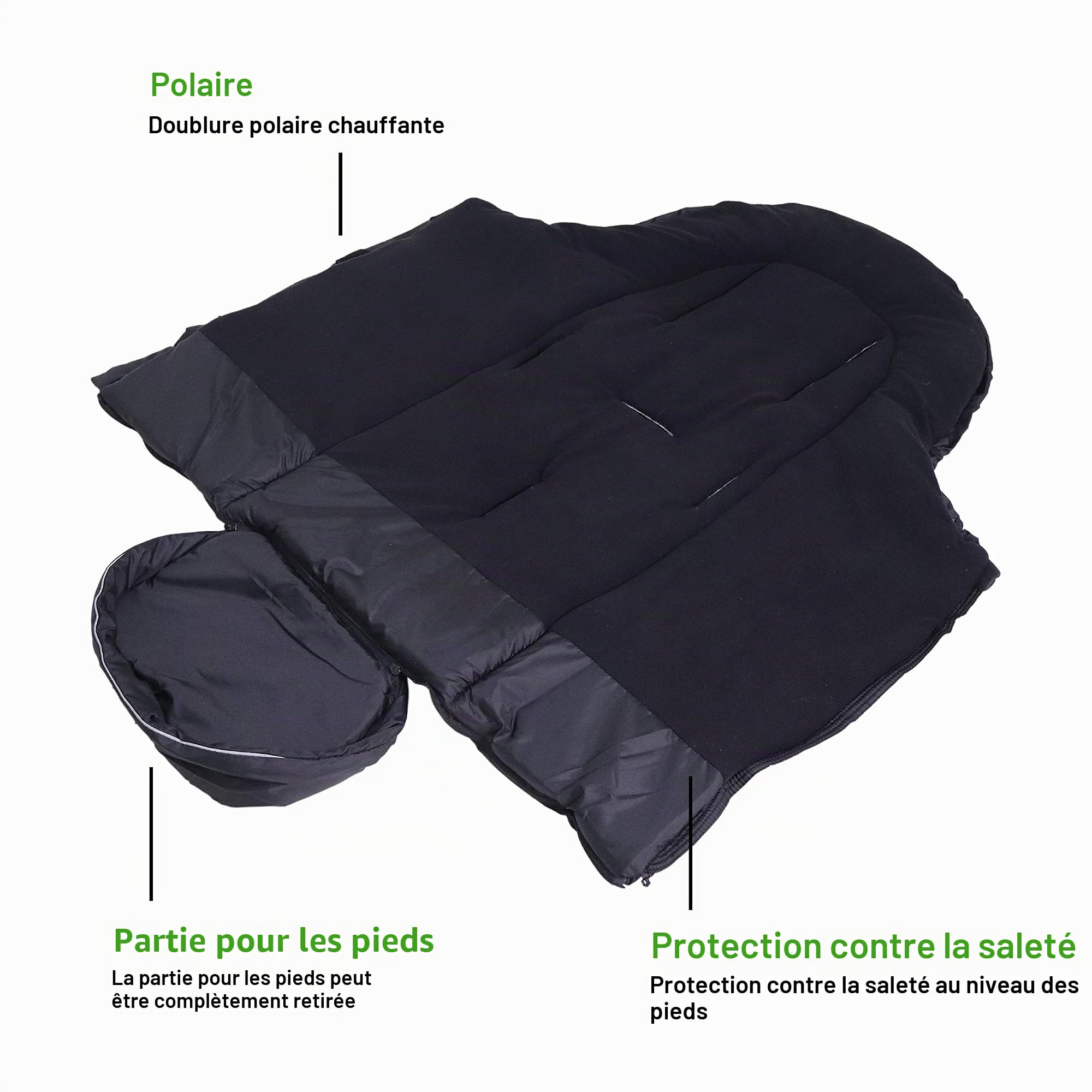 Kaiser Chancelière Iglu Thermo Fleece, Noir