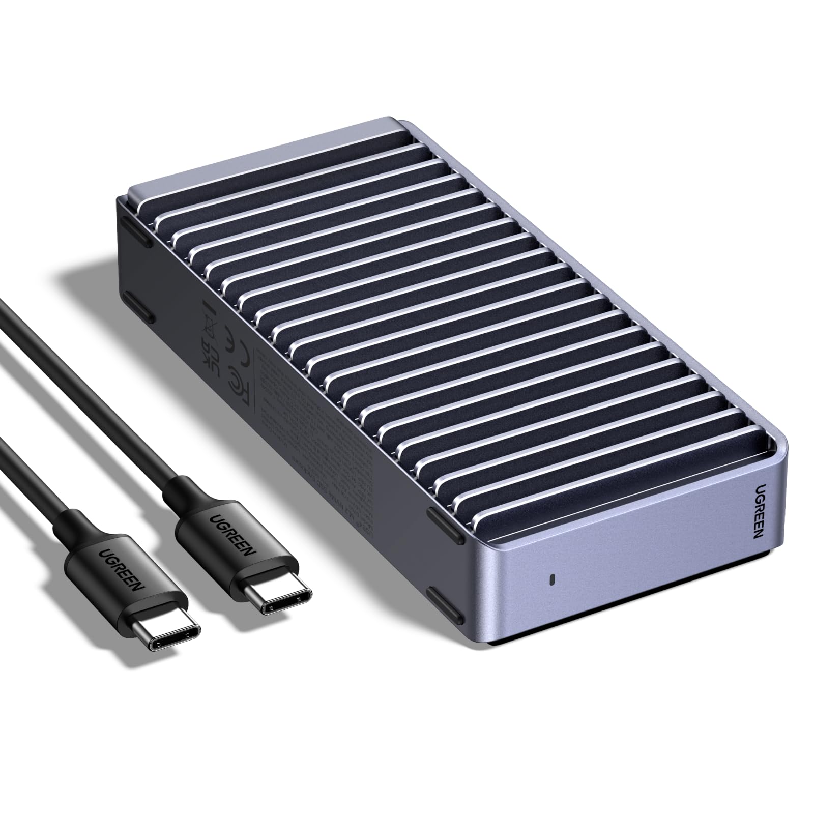 UGREEN Boîtier SSD M2 40Gbps USB 4 NVMe Compatible Thunderbolt 4/3 Aluminium