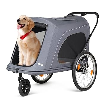 Amazon.co.jp: BEBEROAD PETS R8 ペットカート大型犬 カート