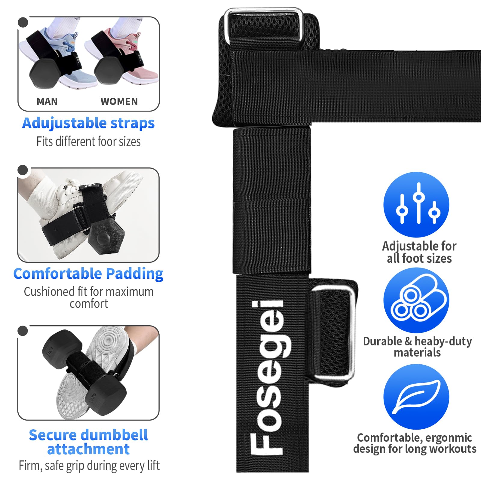 Accesorio de pie con mancuernas, entrenador Tibialis, pesas ajustables para el tobillo, correas de tobillo para levantamiento de pesas, entrenamientos de piernas en casa para flexores de