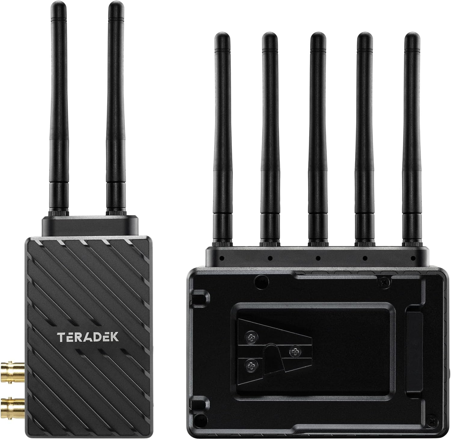 Teradek Bolt 6 LT 1500 Wireless Transmitter and Receiver Deluxe Kit, Video Transmission System with Zero-Delay and 10-Bit HD Video, 3G-SDI/HDMI, Up to 4Kp30 / 1080p60, 1500FT Range (V-Mount)