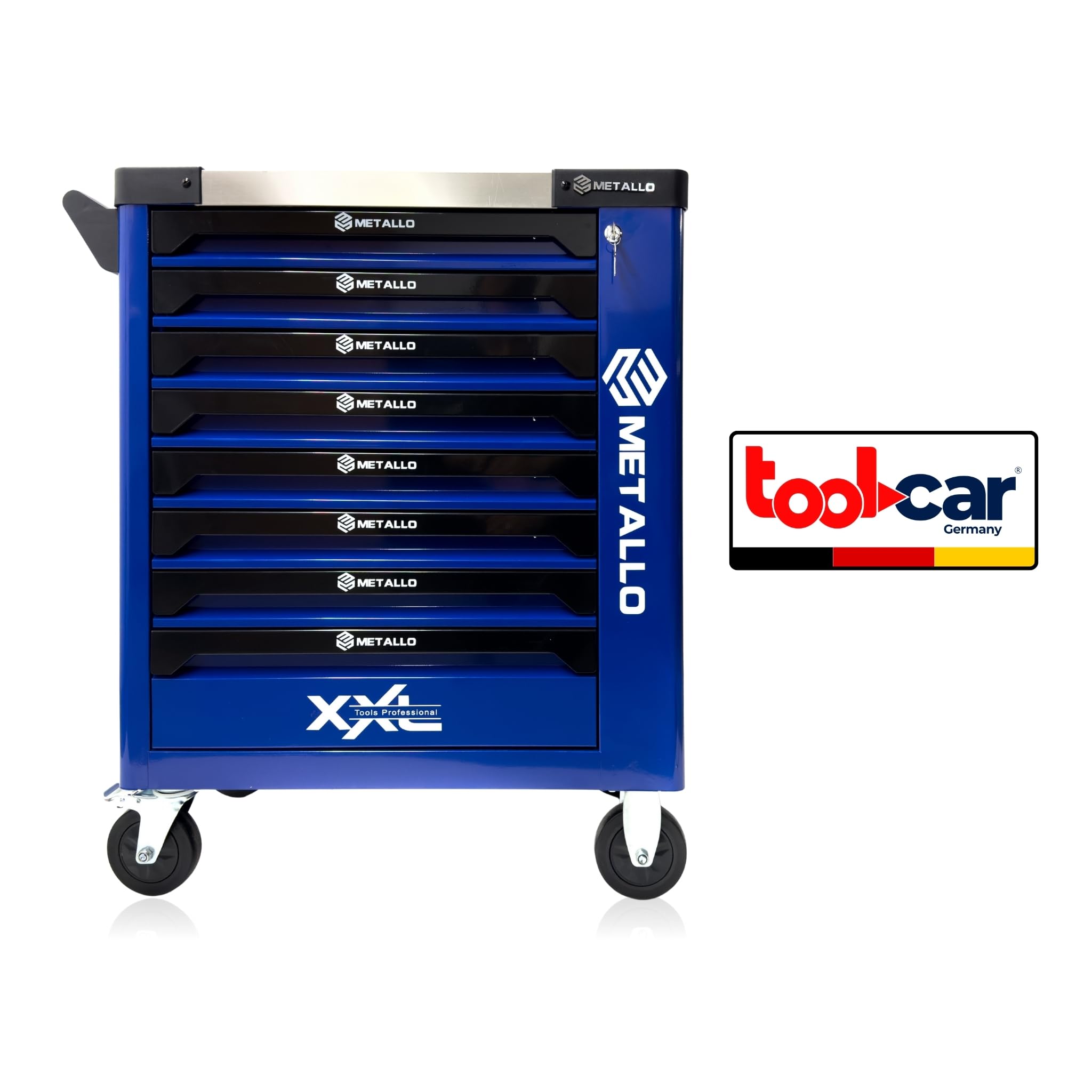 Metallo Blue 8/8 - Carro de herramientas con 8 cajones y herramientas