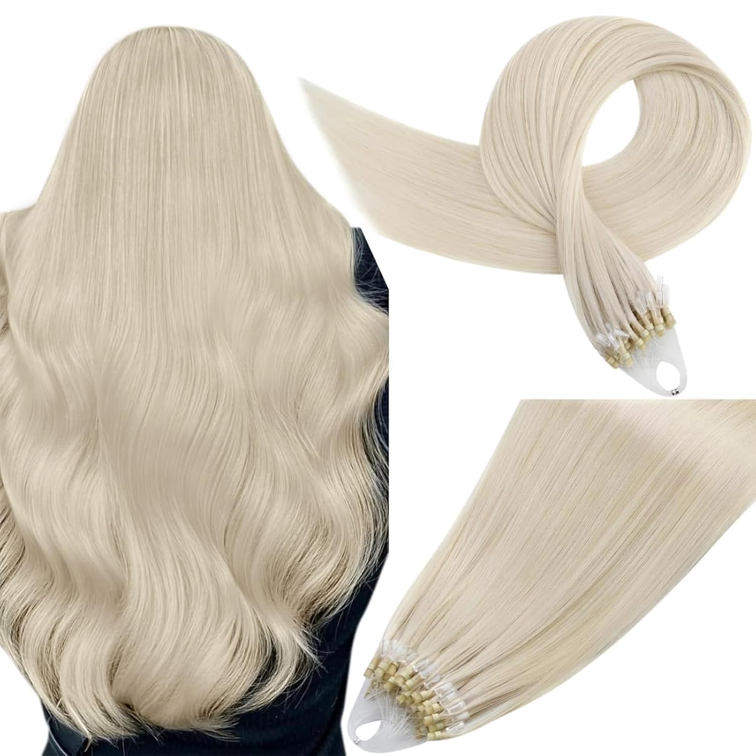 Easyouth U Tip Hair Extensions Brown Keratin Tip Hair Extensions Real Human Hair Darkest Brown Keratin Hair Extension Human Hair with Natural Texture 18Inch 50G 1G/S — view 30