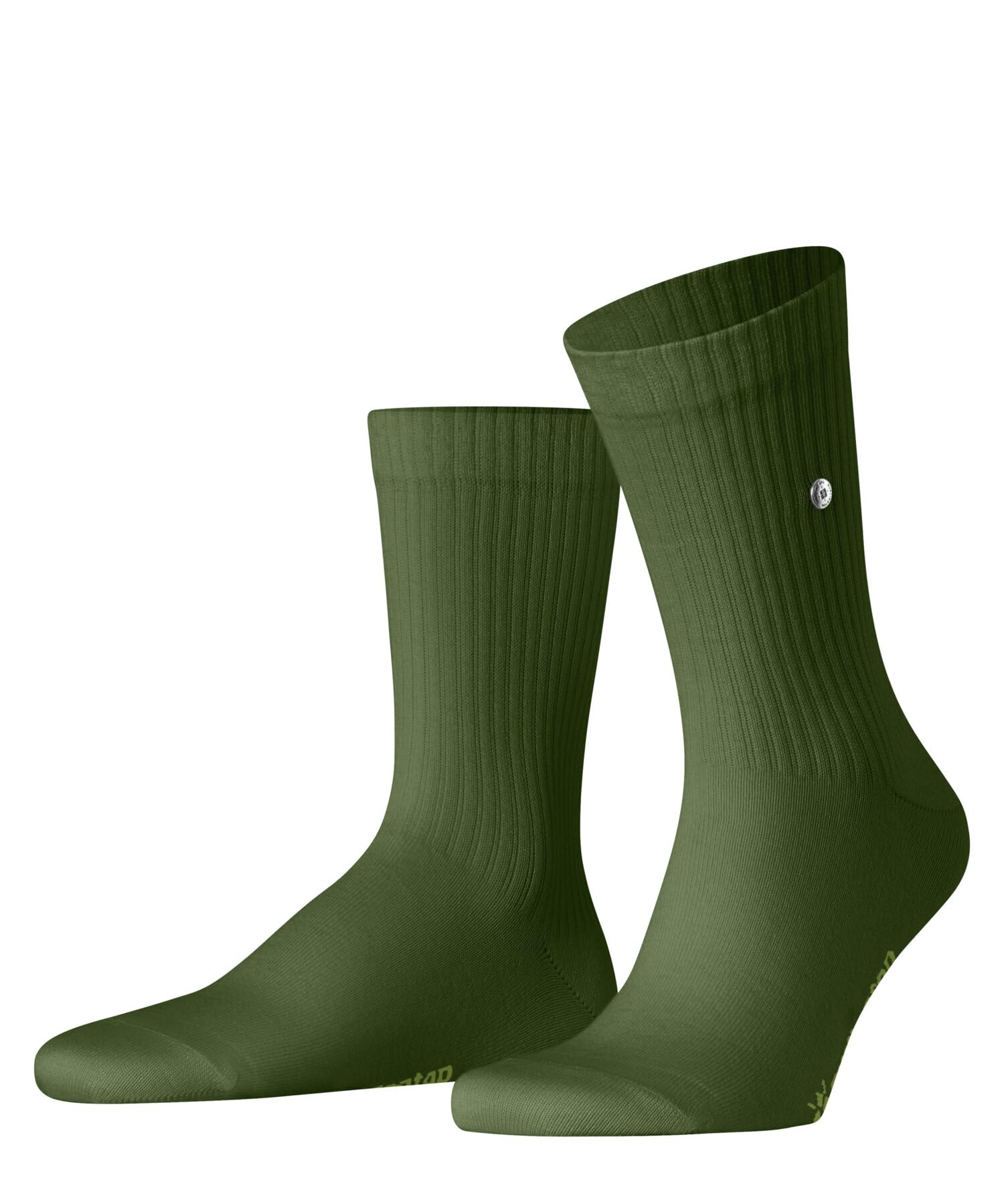 Burlington Men's Bond Street M So Cotton Plain 1 Pair Socks, Green Fir 7656, 6.5-11