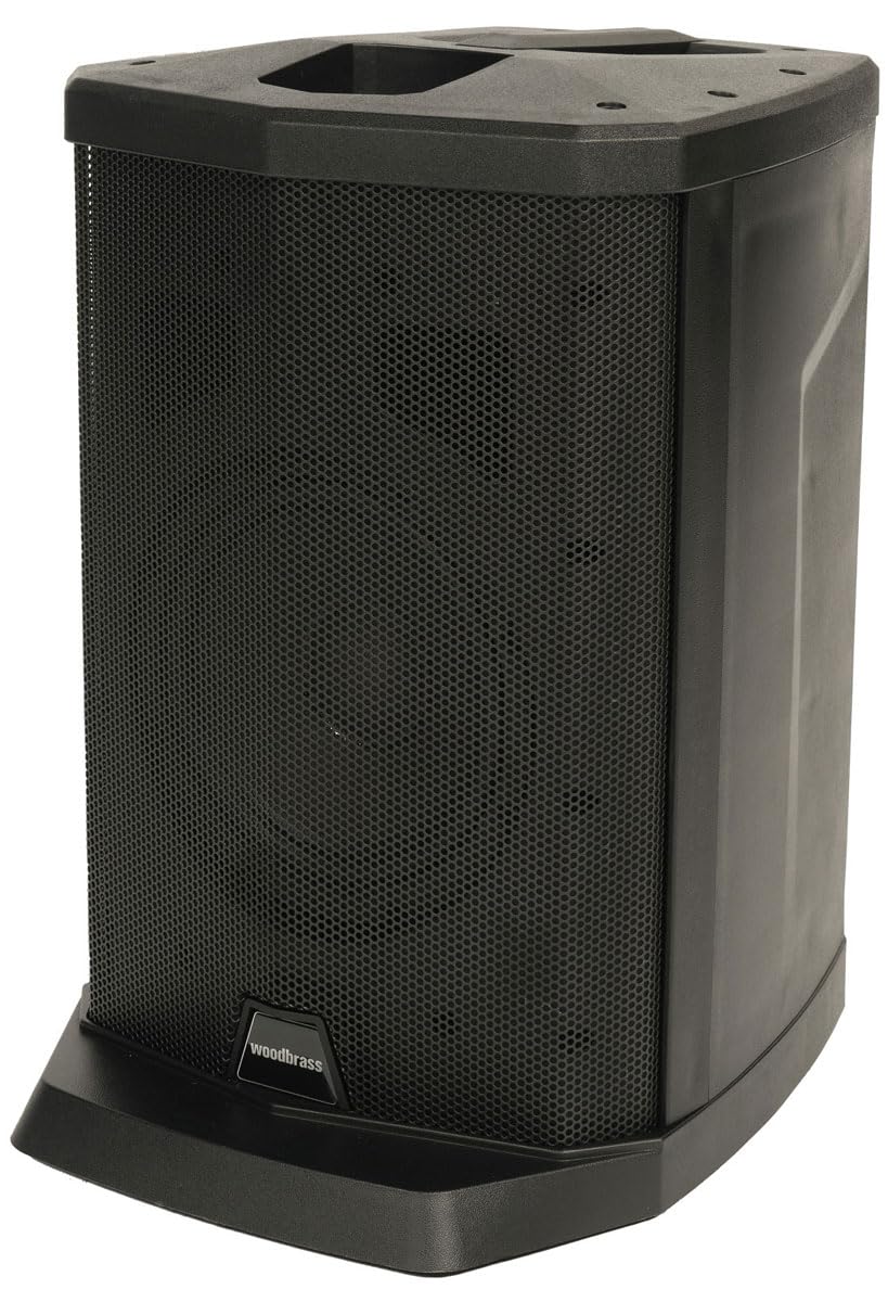 WOODBRASS CS200 Enceinte Active Amplifiée Sonorisation Puissante Bluetooth 200W - Class-D 105db - Sono Mobile, Robuste, Compacte, Performante, 5 entrées, sans Fil, DSP - DJ, Fête, Conférence, Concert
