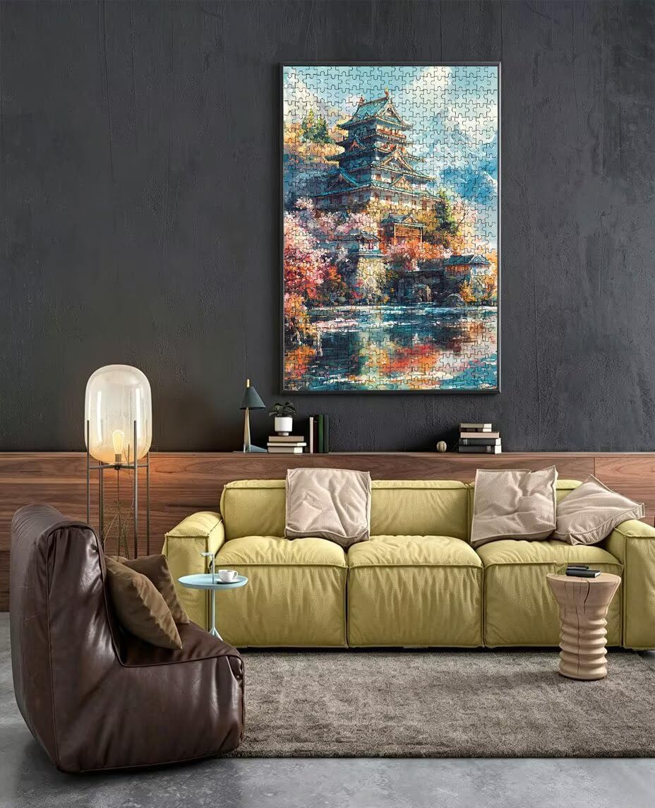Puzzle 2000 Pezzi Vista Del Tempio 3D Puzzle per Adulti Impegnativo, Educa Puzzles Artistico, Divertente E Stimolante Puzzles Decorativo per La Famiglia, Regalo e Decorazione Pareti BXHZW6-863