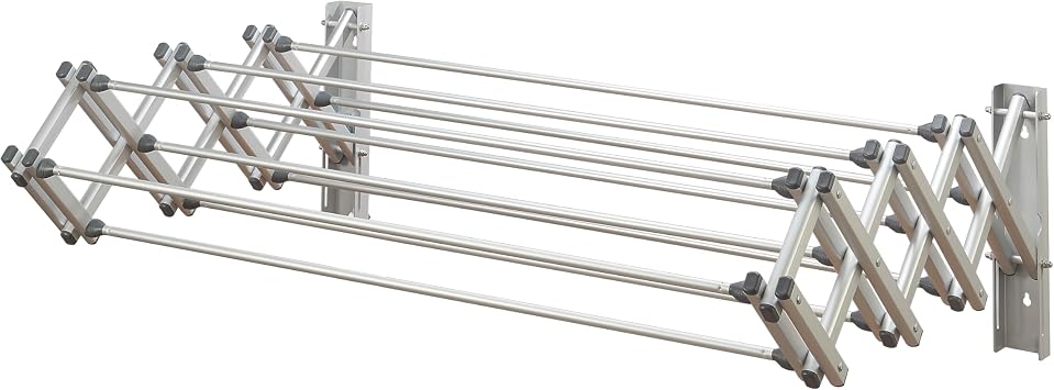 Laundry 360 Aluminum 36" Collapsible Wall Drying Rack
