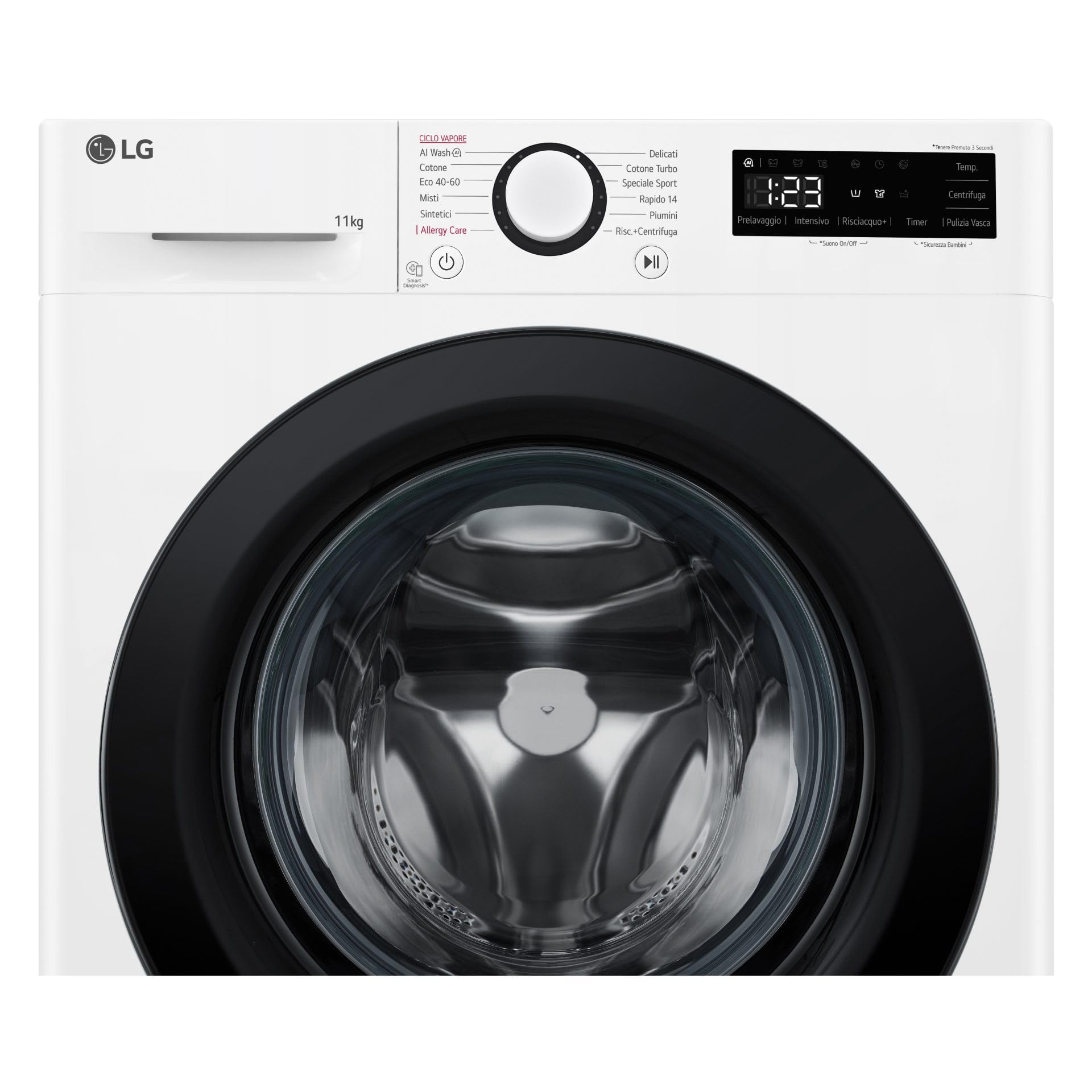 Lave-linge libre installation LG F4R3011NSWB AI DD Steam
