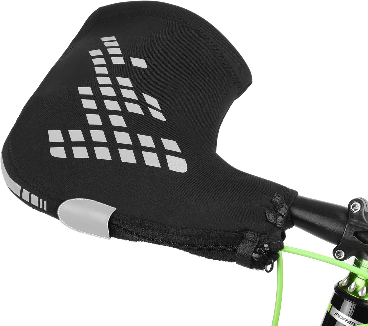 Lixada Bike Handlebar Mitts Bicycle Mittens for Winter Thermal Cover for Mountain Bike Mountain Bike Motorcycle Handlebar Keep Hands Warm Reflective, 1 Pair