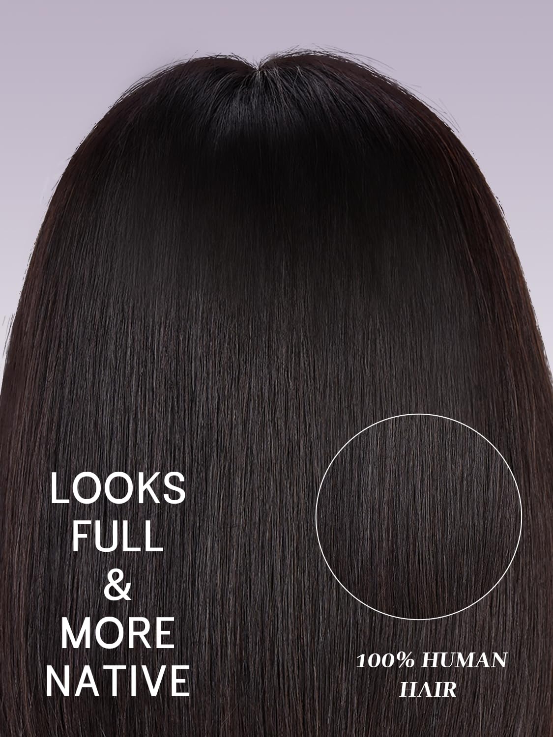 CoCrowns Bob Wig Human Hair 210% Density Bob Wig with Bangs 100% Human Hair Wigs for Black Women Pre-Bleached Glueless Straight Bob Wigs (Black) - Image 4