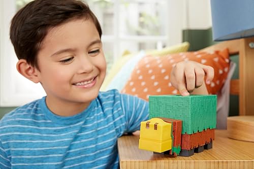Miniatura 2 de Mattel Minecraft Figura de acción de Sniffer a escala de 3.25 pulgadas con sonidos precisos y diseño pixelado