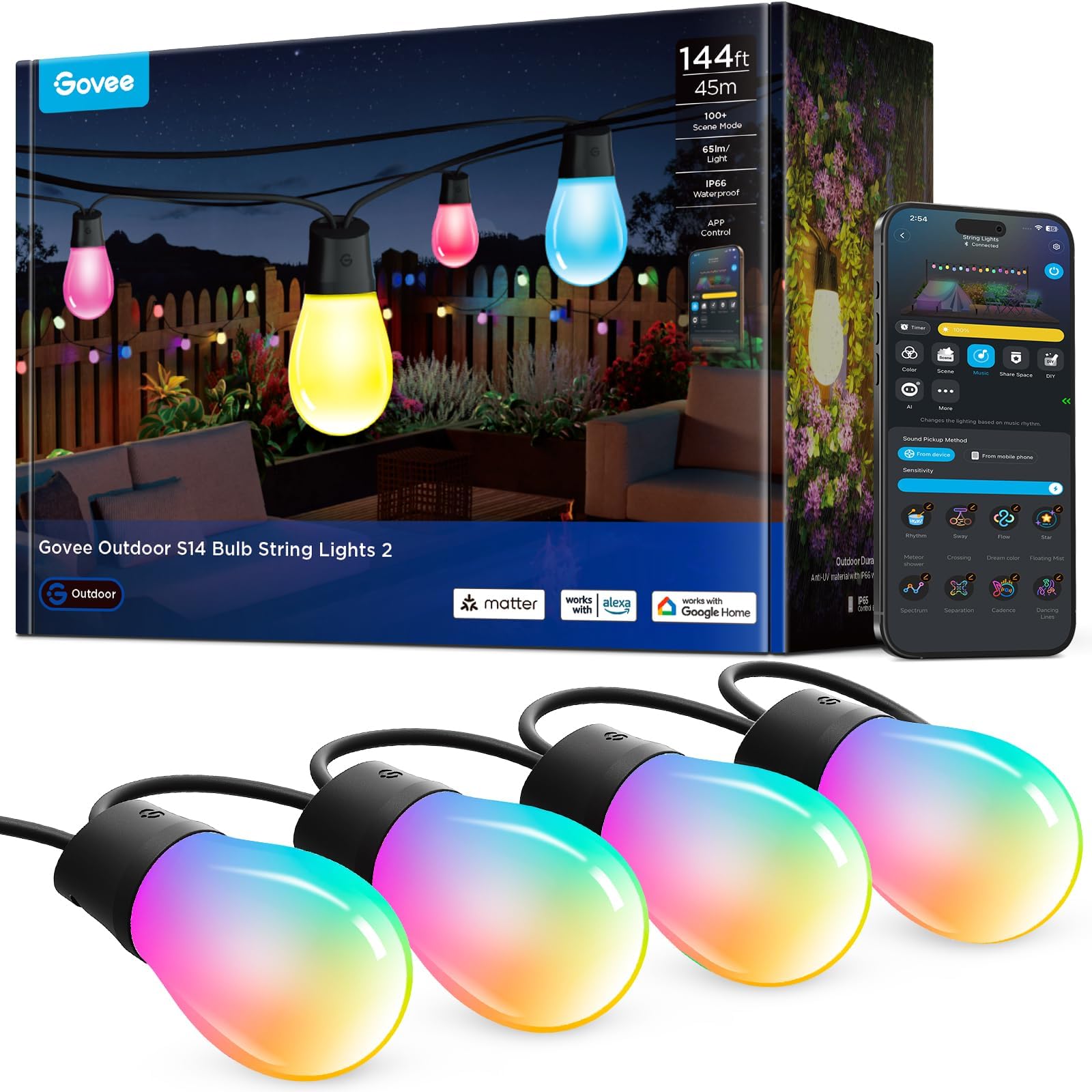 Govee S14 Bulb Outdoor String Lights 2