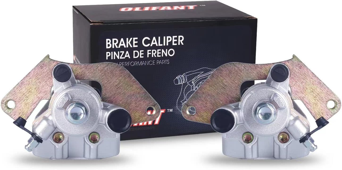 Front Brake Calipers for Honda Rancher 420 07-20 Foreman 500 12-20 Rubicon 500 15-20 Left & Right with Pads 45150-HP5-601 45250-HP5-601