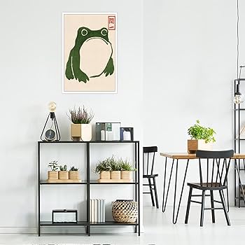 Amazon.com: Rubeoxn Retro Japanese Frog Matsumoto Hoji