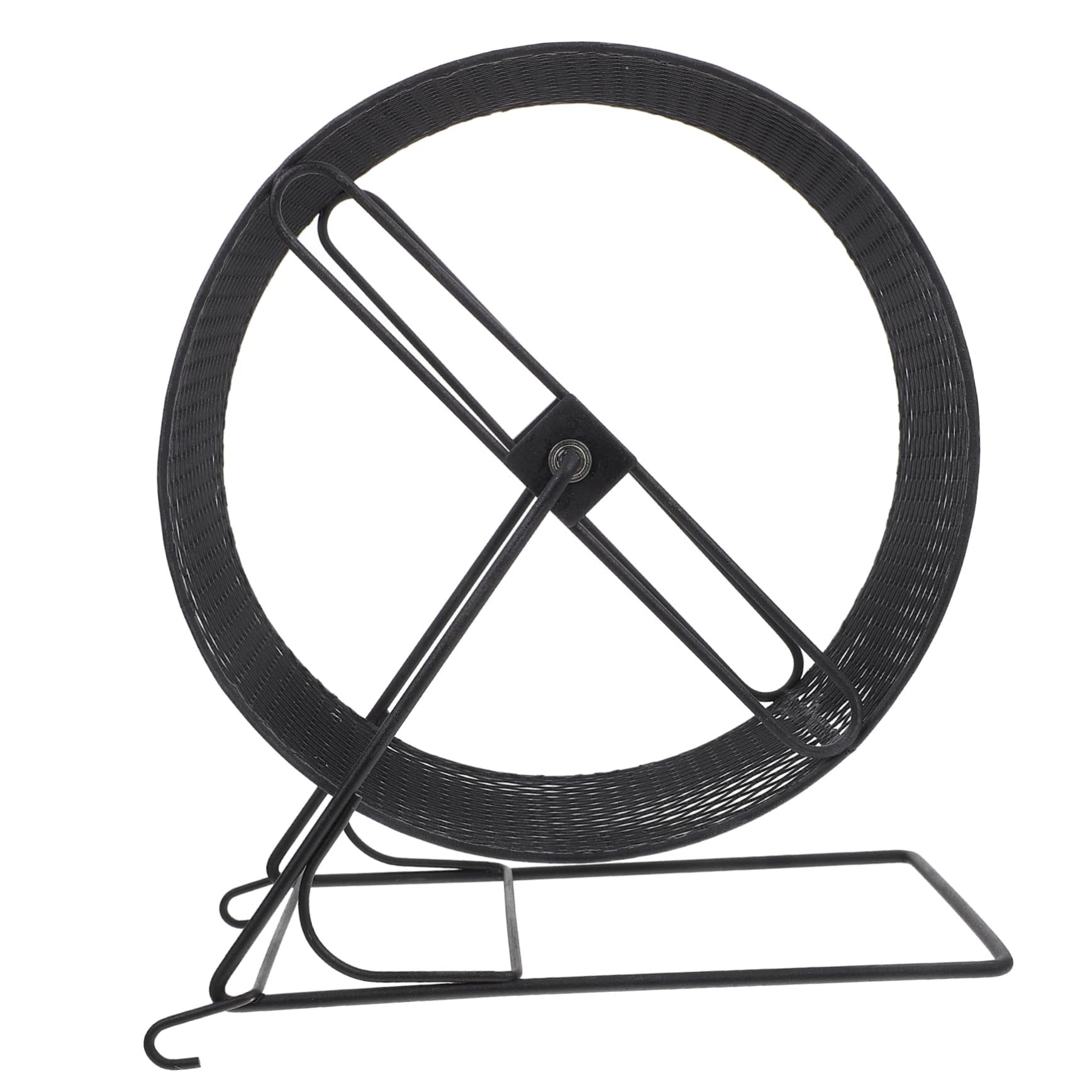 FONDOTIN Rat Wheel for Cage Iron Squirrel Toys Accessories Wheel Silent Hamster Exercise Wheel Rodent Wheel for Squirrels Hamsters Exercise Wheel for Squirrels 21 Inches Black