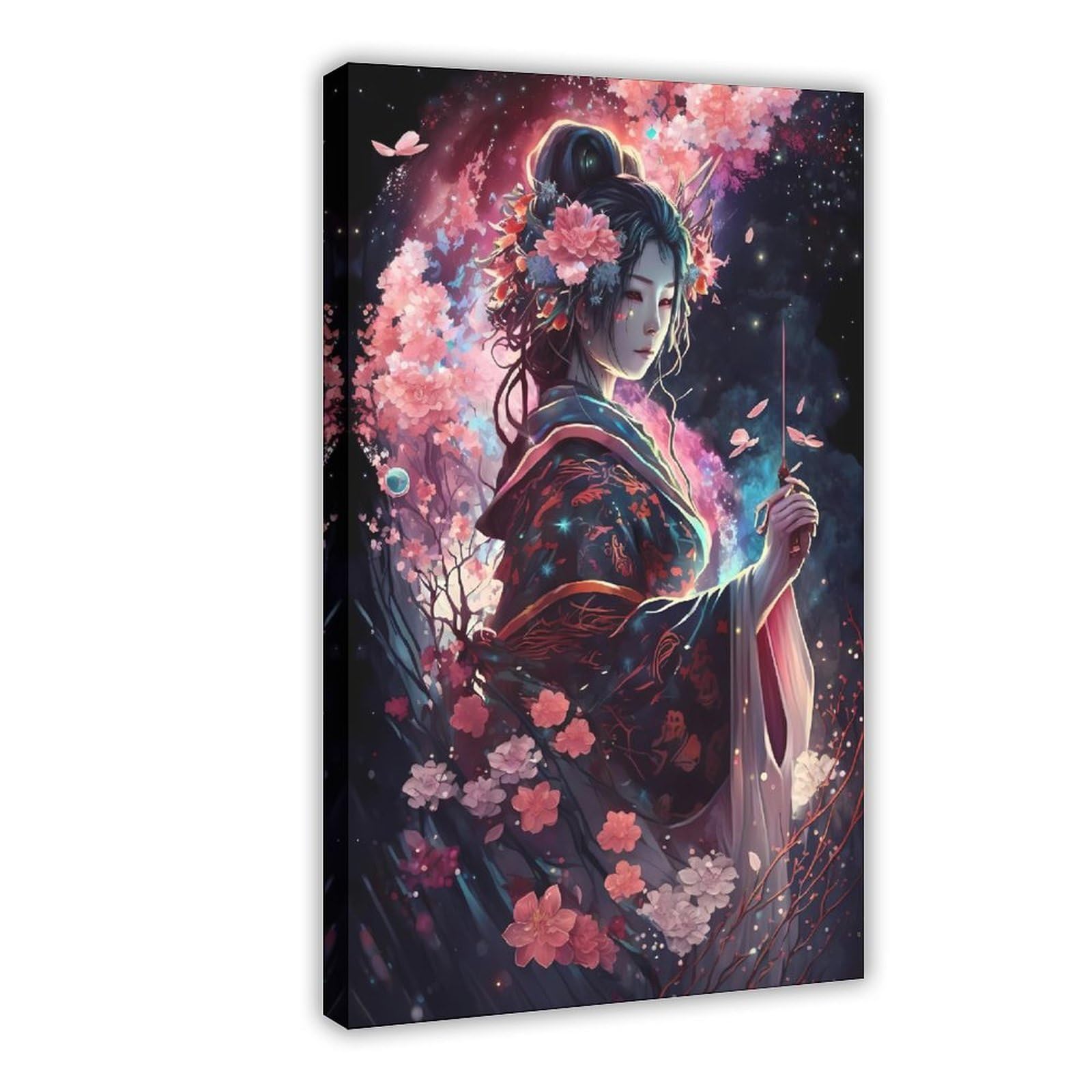 QNVJQKDSI Japanese Geisha Art (18) Canvas Poster Bedroom Decor Landscape Office Room Decor Gift 24" L X 36" W