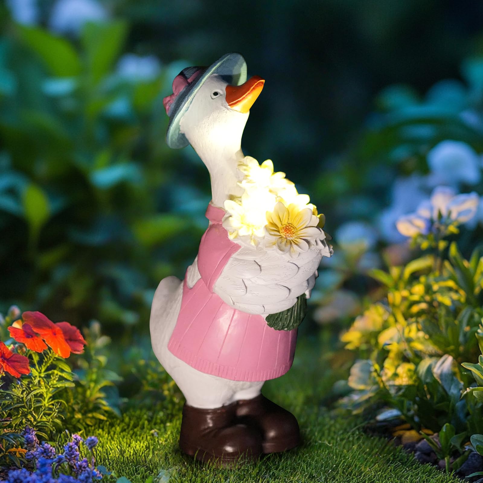 HONGLAND Solar Outdoor Statue (Porch Goose) — image 1