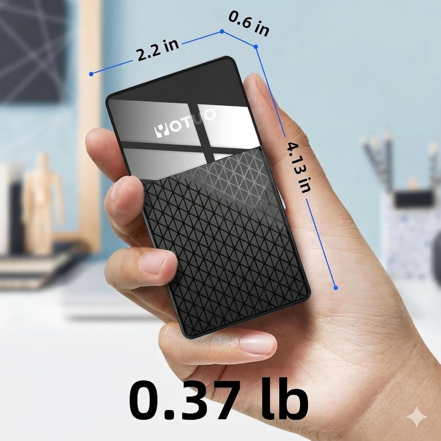 M.2 NVMe SSD Enclosure with Hub & Card Reader, 10Gbps USB-C 3.2, External Solid State Drive Case for 2230/2242/2260/2280, SD/TF Card Reader, USB Hub, Compatible with Windows/Mac/Android/iOS