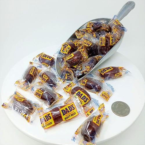 Miniatura 3 de Barriles de cerveza de raíz de papá 1 libra envueltos dulces duros 50 piezas de dulces