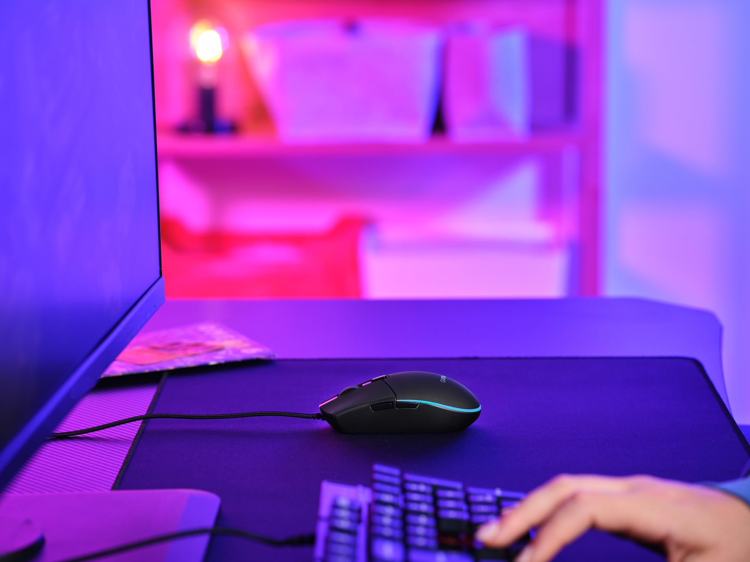 GXTrust 838 Azor Teclado Gaming y Ratón con Cable QWERTY Español, Iluminación LED, 800-3000 dpi, Anti-Ghosting, Pack Gamer para Juegos Windows Mac PC Ordenador Portátil - Negro — view 9