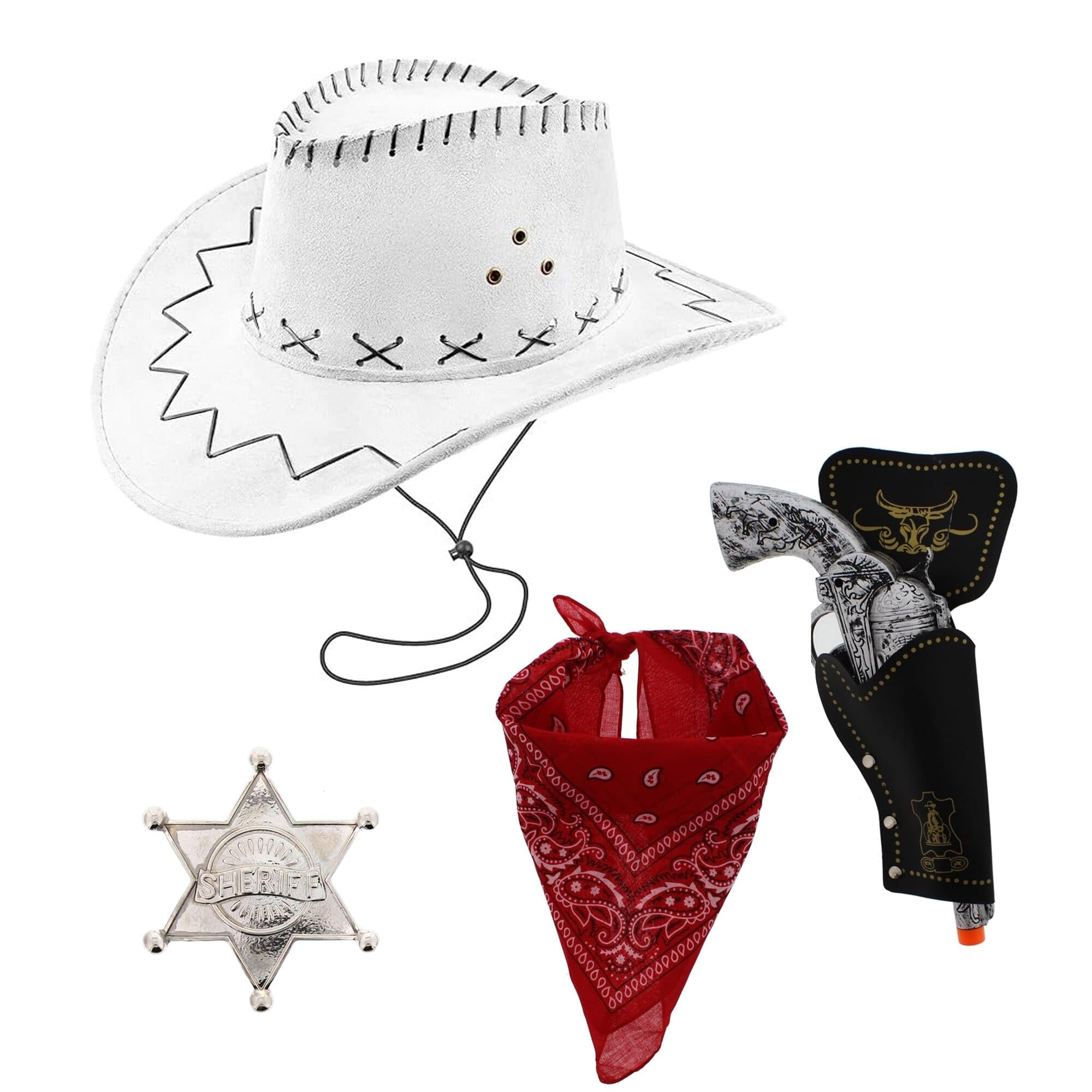 Zac's Alter Ego Fancy Dress Unisex 4 Piece Cowboy Set — image 1