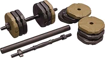 Amazon | [リーディングエッジ] 2WAYアーミーダンベル 10kg×2個＆連結