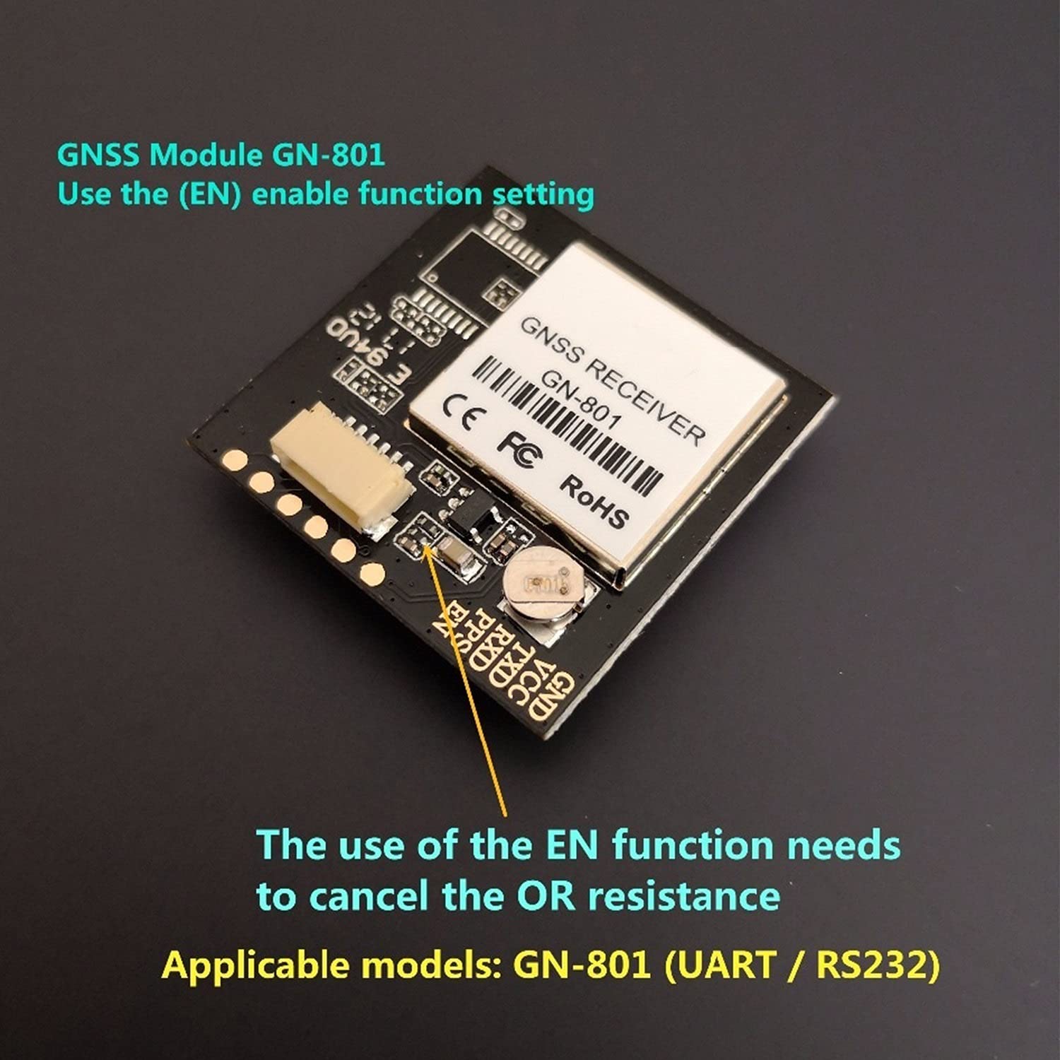 Ricambi RC - 3.3-5v Ttl UAR GPS Modulo GN-801 GPS GLSASS Dual Mode M8N. GNSS. Ricevitore dell'antenna del modulo for Drone Drone GPS FPV. Modulo