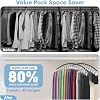 Organizador de Leggings para Colgar en el Clóset, Perchas para Pantalones con Clips de Metal | Sostiene 45 Leggings, Shorts, Faldas, Jeans, Gorras, Perchas para Pantalones Ahorra Espacio, Organizadores y Almacenamiento para Clóset Negro 3
