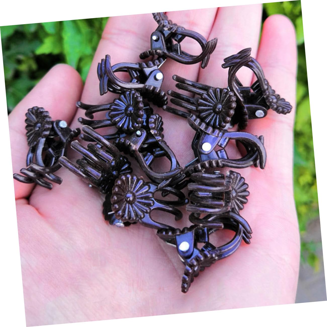Toddmomy 2 Sätze Teiliges Set Pflanzenfixierungsclips Und Eisenstützen Für Kletterpflanzen Wetterfeste Und Rostfreie Halterungen Für Garten Für Orchideen Und Rankpflanzen 20 Stück * 2