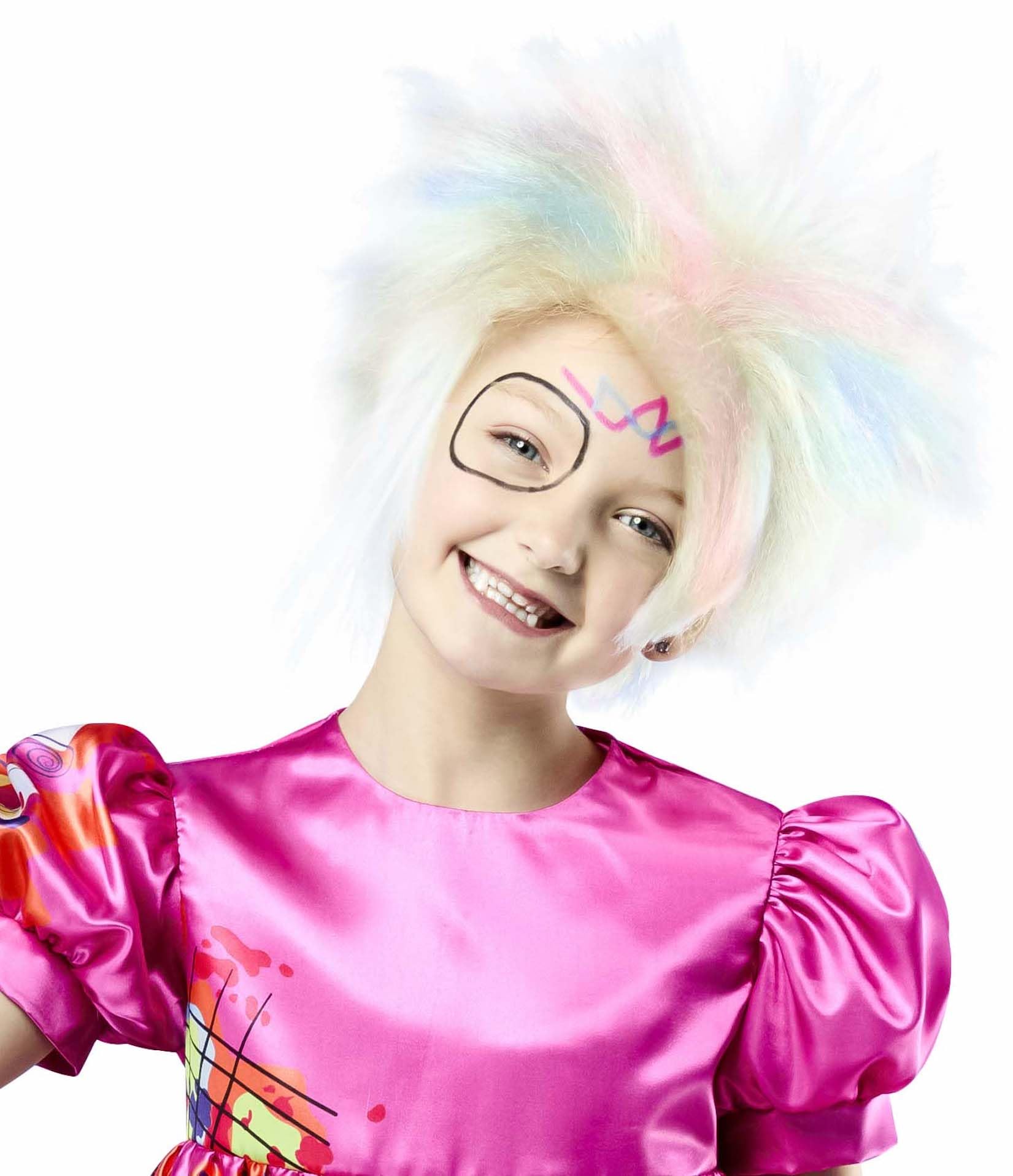 Rubies Weird Barbie Costume Wig for Kids Girls for Themed Parties and Halloween, One Size