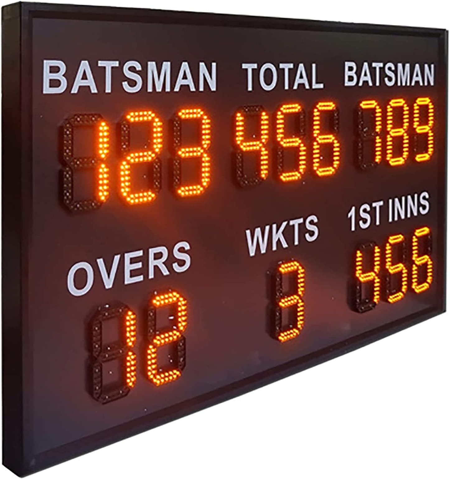 Flip Scoreboard, Electronic Scoreboard, Mobile Wireless Highlight LED Scoring Display Cricket, It is suitable for various sports and has a wide range of applications(Size : 162x95x7.5cm)
