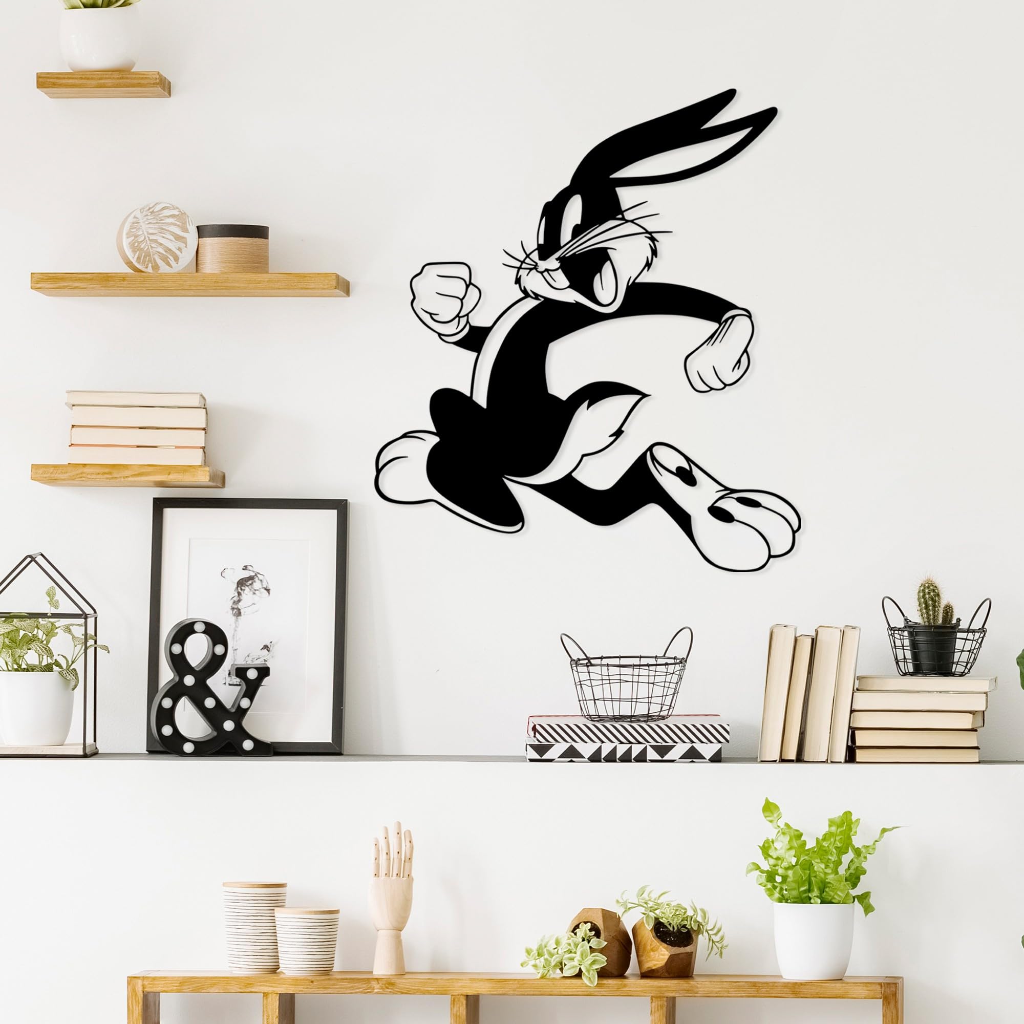 Stylish Black Decorative Metal Wall Accessory, 62 x 70 cm, 100% Metal, 1.5 mm Thick, Lightweight (0.852 kg), Perfect for Modern Home Decor