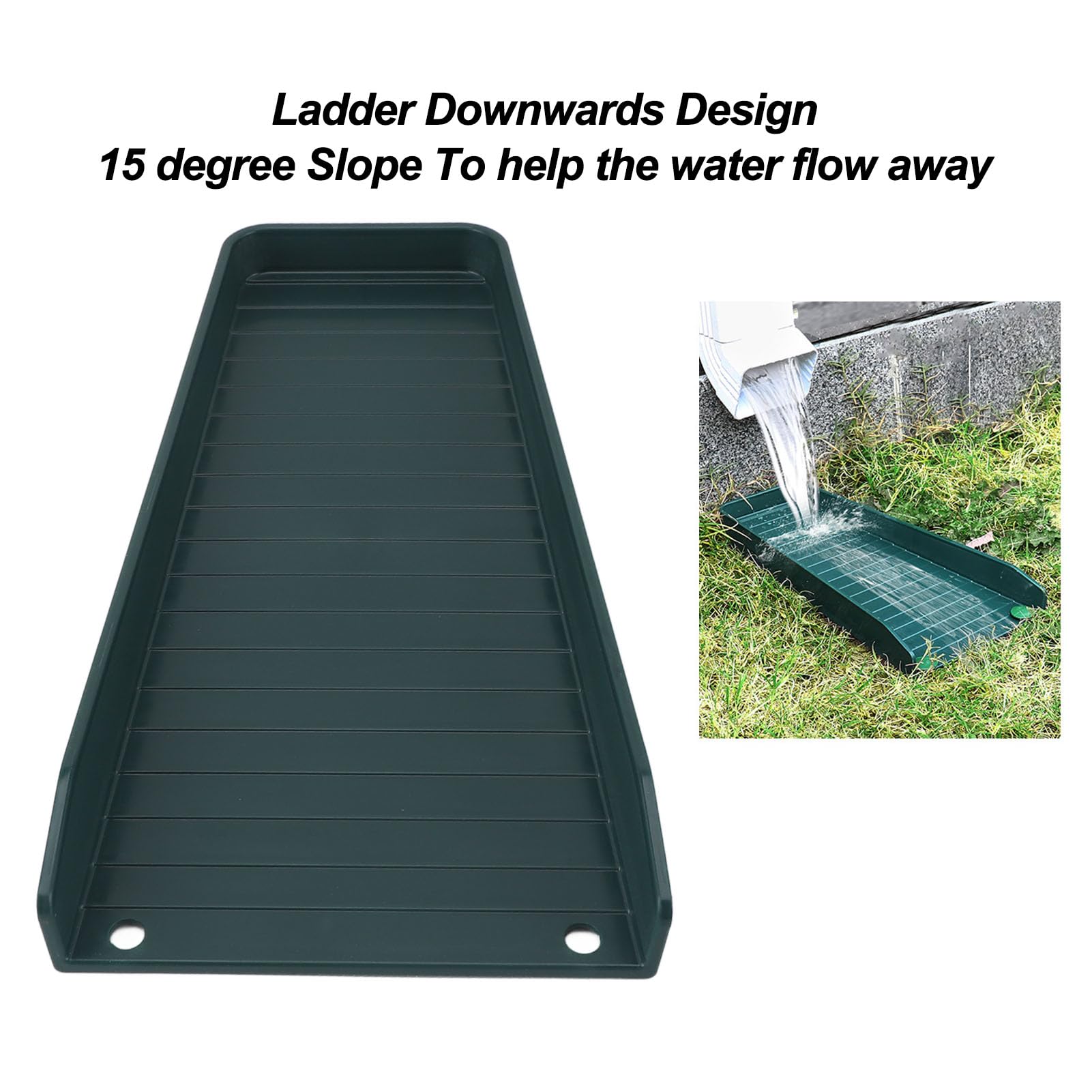 Rain Gutter Splash Block 2Pcs Gutter Valley Splash Blocks Downspout