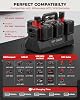 Estación de carga rápida de 8 puertos compatible con baterías Milwaukee M12V y M18V | Estación de carga rápida para baterías Milwaukee con USB y Type-C, ventilador de enfriamiento activo, para hogar, garaje, taller y obra 5