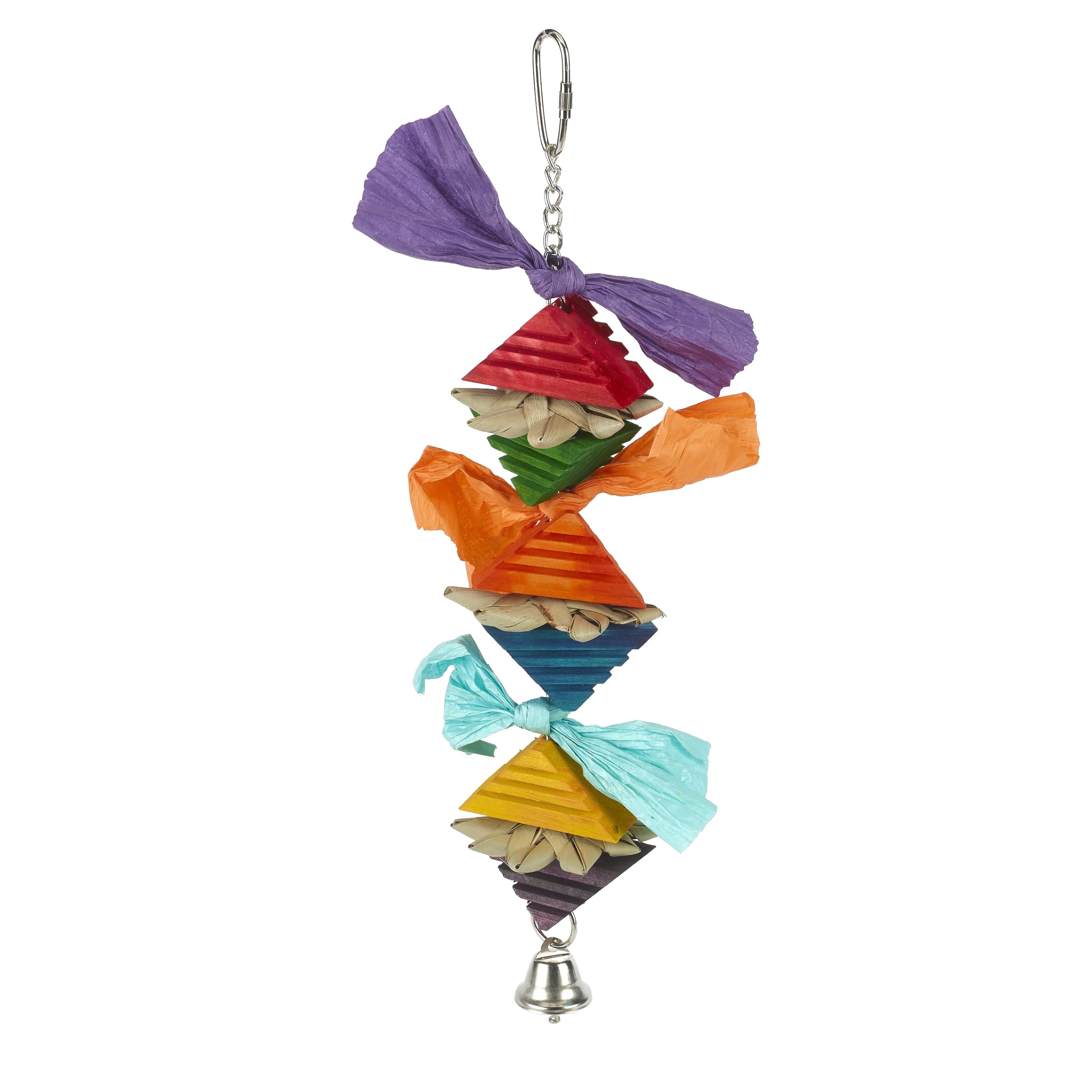 Rosewood Boredom Breaker Groovy Pyramid Party Bird Toy