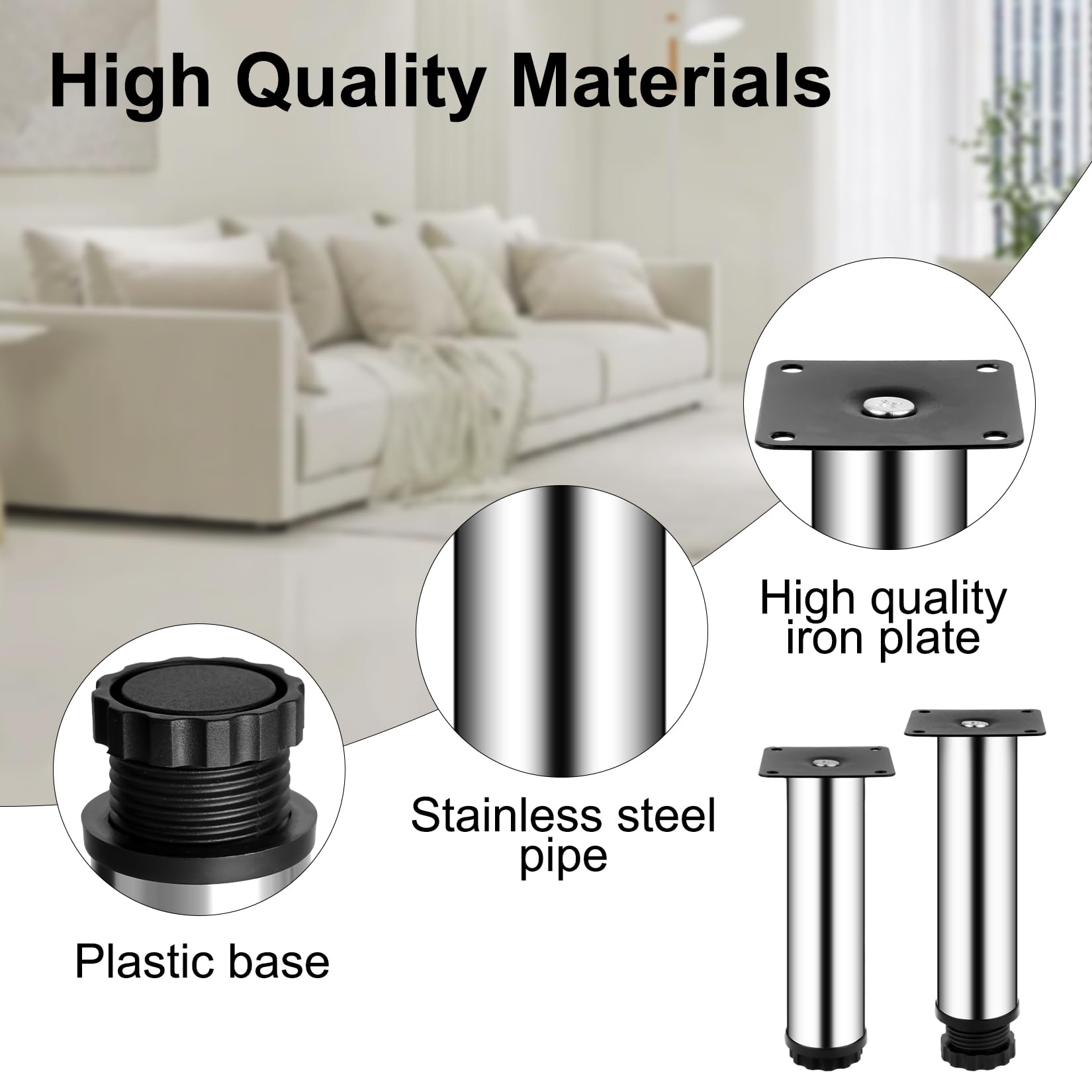 15 cm/5.91" Furniture Legs - Image 3