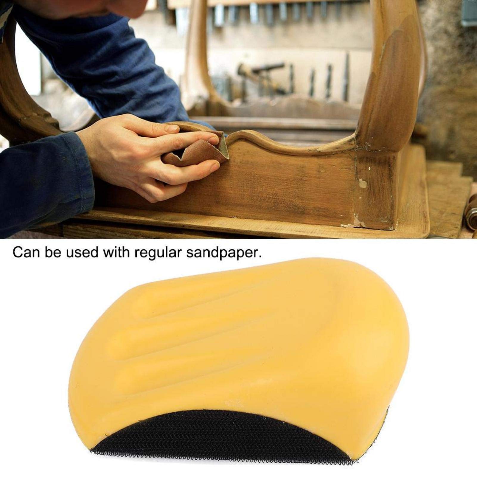 Tampone per levigatura manuale, blocco per levigatura manuale, gancio in schiuma PU e anello per levigatura a mano Blocco per levigatura a mano Disco per levigatura 5 "/ 6"(5" 125mm)