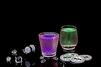 Vista 9 de HANCIRCLE Posavasos LED colorido, paquete de 12 posavasos iluminados, luces LED adhesivas, luces de botella de vino, para bebidas, accesorios